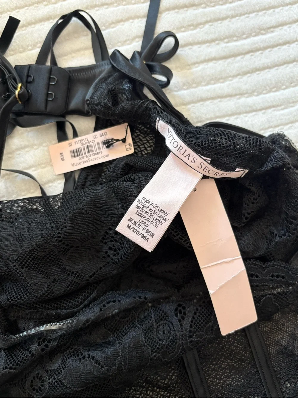 Victoria's Secret Black Lace Chemise